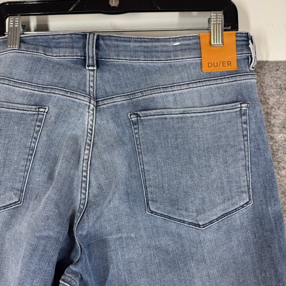 DU/ER  Hazy Blue  Slim Relaxed Fit Stretch Jeans 33x30 Performance Denim Casual - Picture 11 of 16